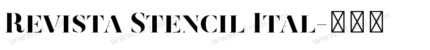 Revista Stencil Ital字体转换